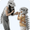 Dinosaur Skeleton Plush Bundle