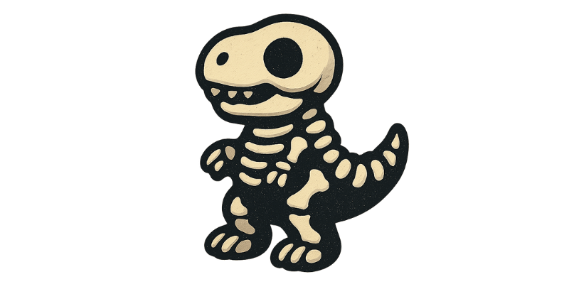 Dinosaur Skeleton Plush
